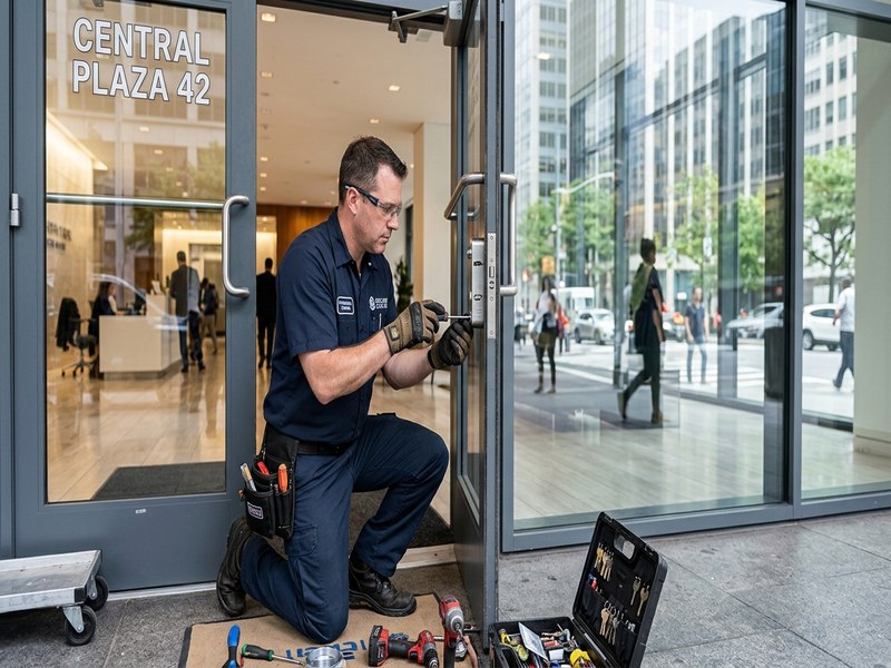 Commercial access control installation