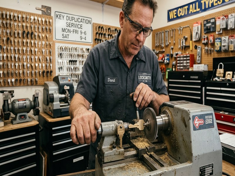 Mobile key cutting service on-site